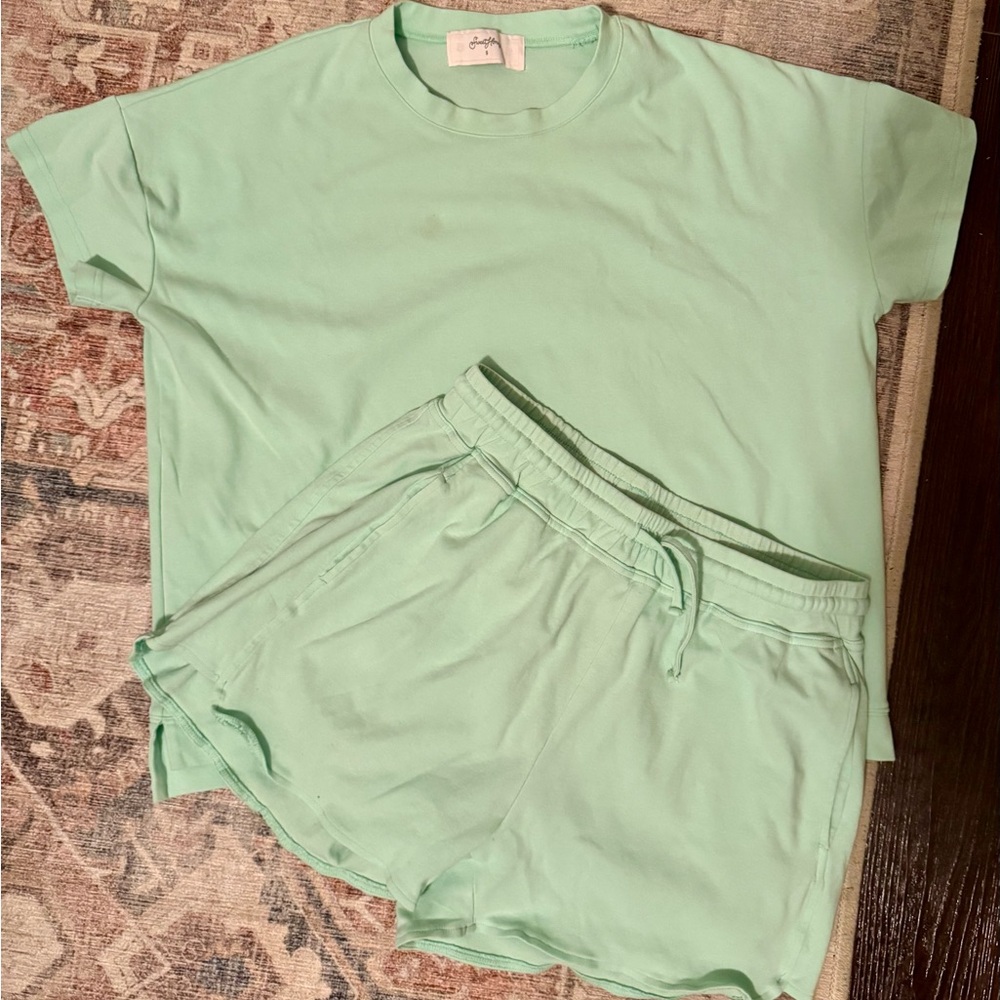 SweetHoney Lime Shirt and Shorts Set